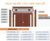 Kích thước cửa thép vân gỗ theo phong thủy